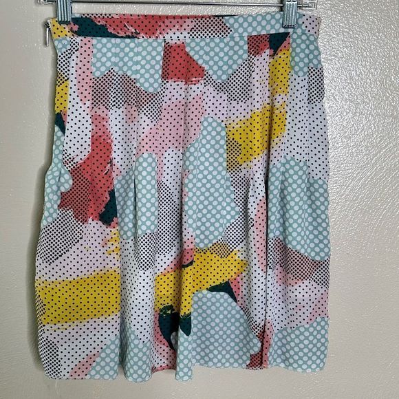 1. State Polka Dot Pastel Abstract Pleated Mini Skirt Size XSmall - Picture 7 of 8